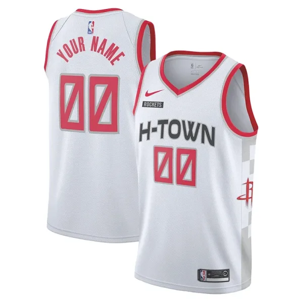 Originell Haltbar Houston Rockets Nike 2019/20 Swingman Custom Jersey White City Edition für die Saison