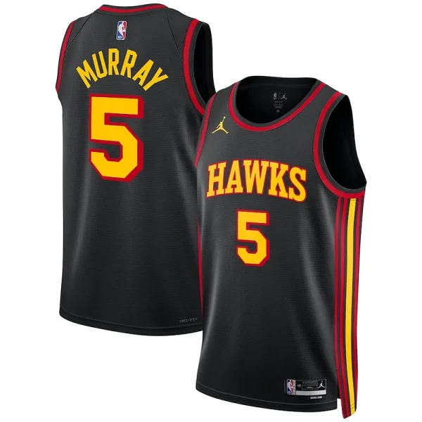 Leckeres Schön Dejounte Murray Atlanta Hawks Jordan Brand Unisex Swingman Jersey Statement Edition Black für die Saison