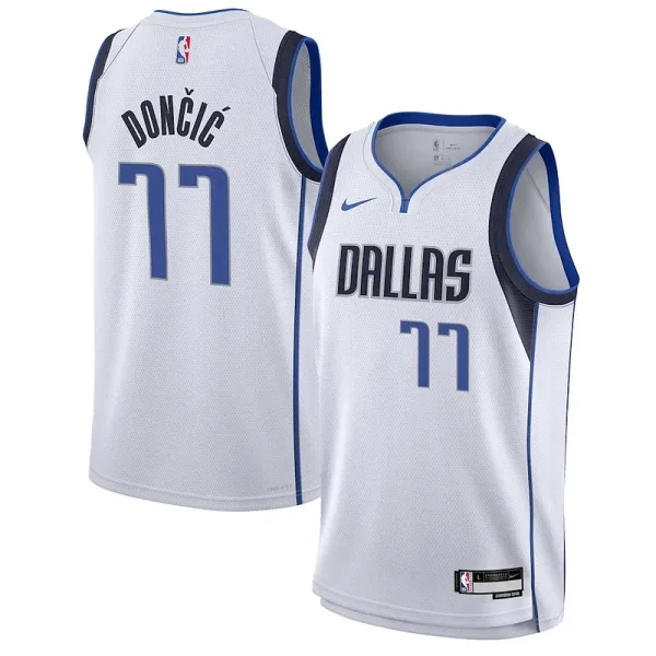 Magnifisent Hübsch Charmanter Luka Dončić Dallas Mavericks Nike Youth Swingman Jersey Association Edition White für die Saison