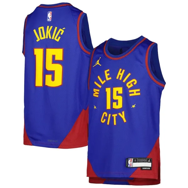 Fasziniert Schön Nikola Jokic Denver Nuggets Jordan Brand Youth Swingman Jersey Statement Edition Blue für die Saison