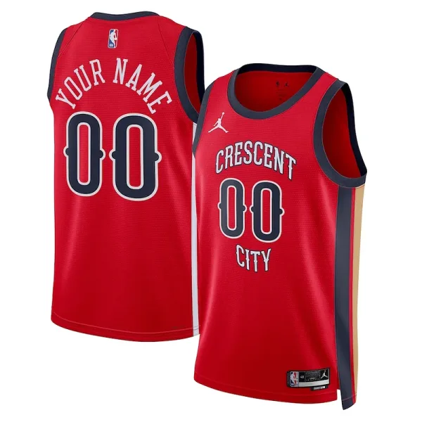 Beständiger Ideal Elegant New Orleans Pelicans Jordan Brand Unisex Swingman Custom Jersey Red Statement Edition für die Saison