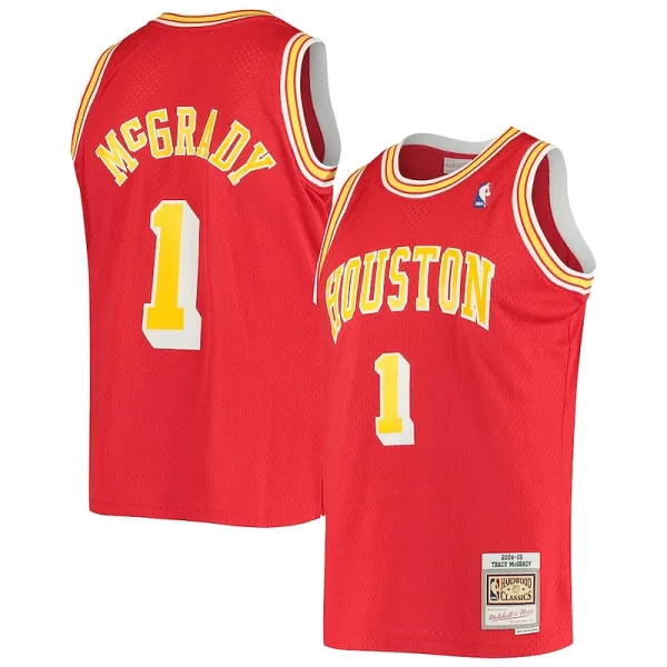 Modern Haltbar Tracy McGrady Houston Rockets 2001/02 Hardwood Classics Swingman Jersey Red für die Saison