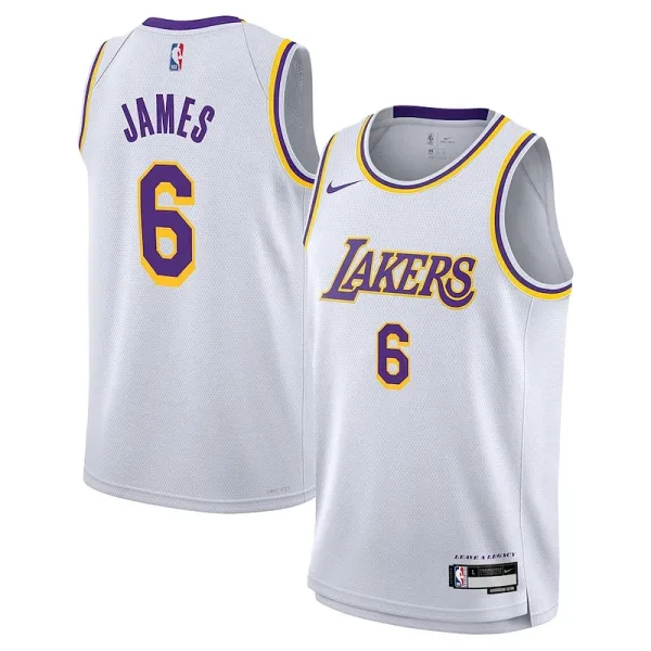 Luxuriös LeBron James Los Angeles Lakers Nike Youth Performance Swingman Jersey Association Edition White für die Saison