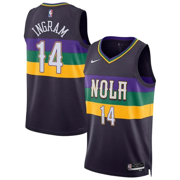 Haltbar Brandon Ingram New Orleans Pelicans Nike Unisex 2022/23 Swingman Jersey City Edition Purple für die Saison