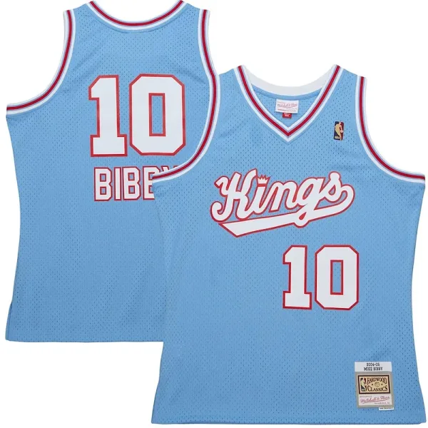 Modern Beständiger Mike Bibby Sacramento Kings 2001/02 Hardwood Classics Swingman Jersey Light Blue für die Saison