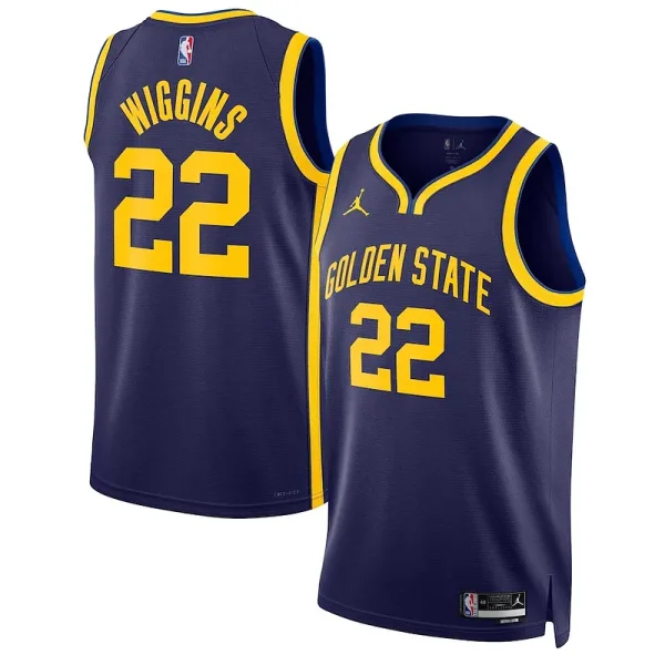 Schön Elegant Haltbar Andrew Wiggins Golden State Warriors Jordan Brand Unisex Swingman Jersey Statement Edition Navy für die Saison