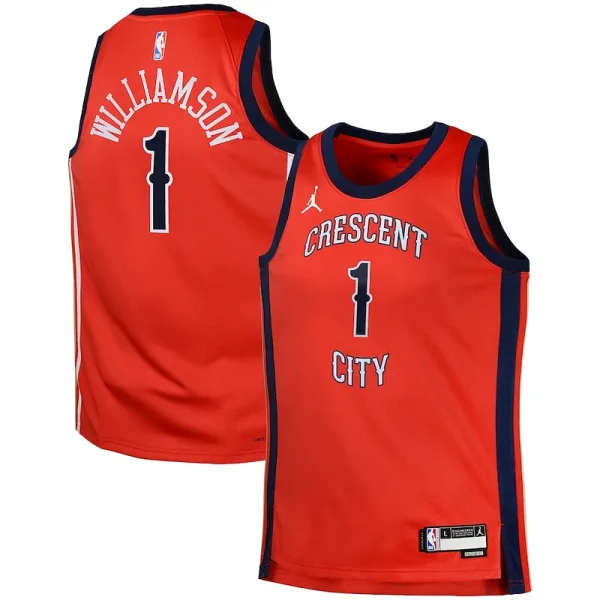 Luxuriös Ideal Elegant Zion Williamson New Orleans Pelicans Jordan Brand Swingman Jersey Statement Red für die Saison