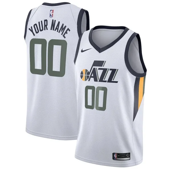 Ideal Modern Elegant Utah Jazz Nike Swingman Custom Jersey Association Edition White für die Saison