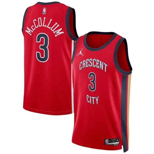 Magnifisent Schön Stylish CJ McCollum New Orleans Pelicans Jordan Brand Unisex Swingman Jersey Statement Edition Red für die Saison