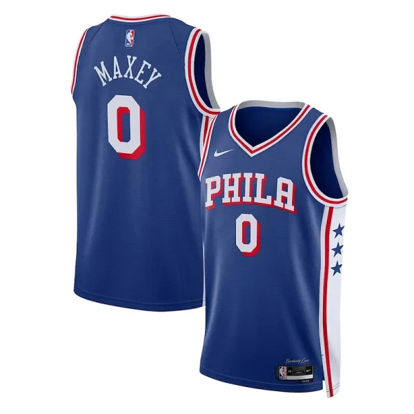 Charmanter Luxuriös Attraktiv Tyrese Maxey Philadelphia 76ers Nike Unisex Swingman Jersey Association Edition Royal für die Saison
