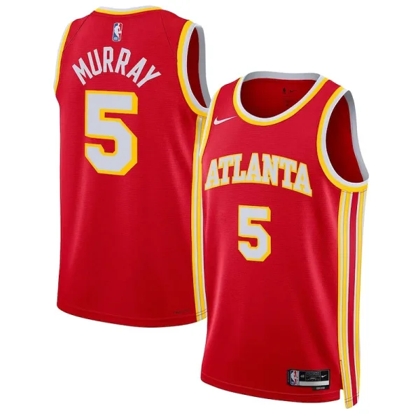 Ideal Dejounte Murray Atlanta Hawks Nike Unisex Swingman Jersey Association Edition Red für die Saison
