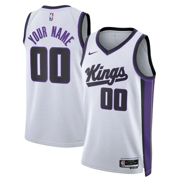 Komfortabel Toller Sacramento Kings Nike Unisex Swingman Custom Jersey Association Edition White für die Saison