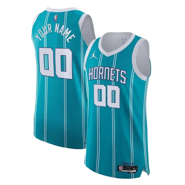 Komfortabel Charlotte Hornets Nike 2021/22 Diamond Swingman Authentic Custom Jersey Icon Edition Teal für die Saison