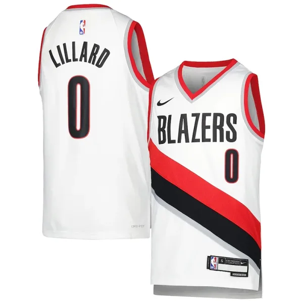 Charmanter Vielseitig Damian Lillard Portland Trail Blazers Nike Youth Swingman Jersey Association Edition White für die Saison