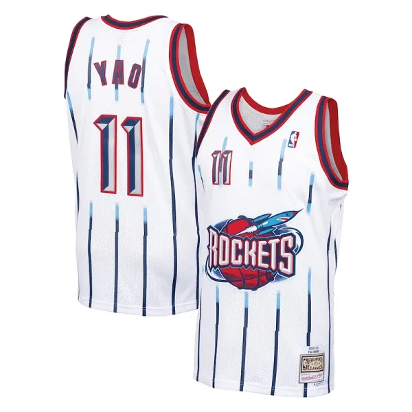 Leckeres Perfekt Yao Ming Houston Rockets 2002 03 Hardwood Classics Swingman Jersey White für die Saison