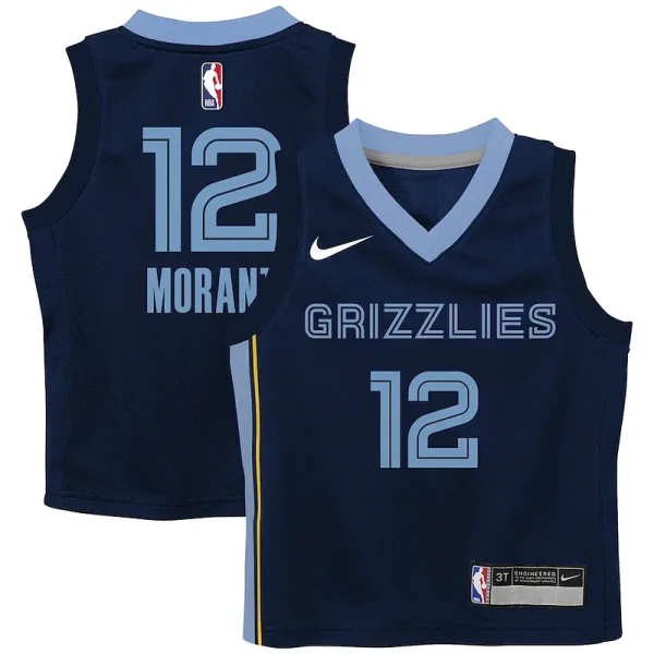 Sophistiziert Ja Morant Memphis Grizzlies Nike Preschool Swingman Player Jersey Icon Edition Navy für die Saison